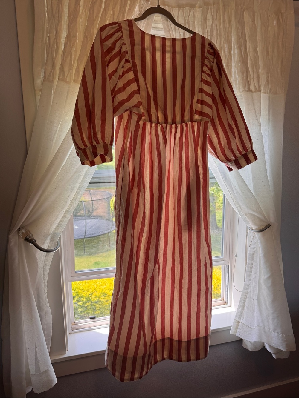 Marine Layer Red and White Striped Maxi Dress - Picture 4 of 5
